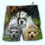 Poodle Dog Tropical Style Beach Short