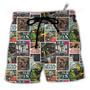 Print Comic Pattern Beach Short