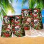 Pug Christmas Have Yourself A Merry Little Pug Beach Short