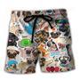 Pug Dog Lovely Lover Beach Short