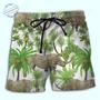 Rhino Tropical Leaf Summer Beach Short