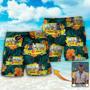 School Bus Driver Tropical Custom Photo Beach Short