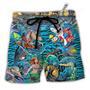 Shark Bar With Animal Underwater Beach Short