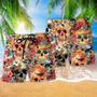 Skull Beautiful And Flowers Cool Beach Short