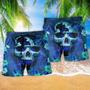 Skull Blue Hello Summer Cool Beach Short