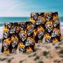 Skull Cool Skulls On Fire Beach Short