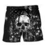 Skull I Am Who I Am Your Approval Isn't Needed Beach Short