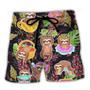 Sloth Cute Funny Tropical Vibe Funny Art Beach Short