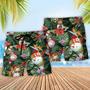 Snowman Stay Cool Floral Beach Short