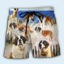 S.t Bernard Dog Beach Cool Style Beach Short