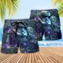 Stormtrooper In The Jungle With Purple Flowers Beach Short