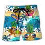 Surfing Funny Pineapple Why Walk On The Water When You Can Surf Lover Surfing Beach Short