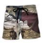 Texas Peace Life Cows Style Beach Short