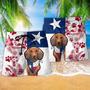 Texas Peace Life Style Dachshund Beach Short