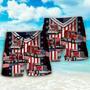 Truck USA Flag Trucker Beach Short