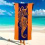 Turtle Design Beach Towels Women Kids Tropical Blue Unique Style