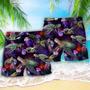 Turtle Neon Sea Art Beach Short