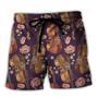 Violon Music Lover Floral Style Beach Short