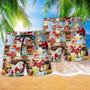 Wine Whiskey Merry Christmas Colorful Beach Short