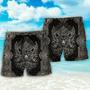 Wolf Art Line Darkness Beach Short