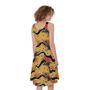 Aboriginal Kangaroo Pattern Print Sleeveless Knee Length Dress