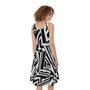 Abstract Dazzle Pattern Print Sleeveless Knee Length Dress