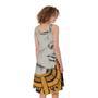 African Style Print Sleeveless Knee Length Dress