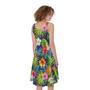 Aloha Hawaii Tropical Pattern Print Sleeveless Knee Length Dress