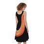 Amel Motley Corn Snake Print Sleeveless Knee Length Dress