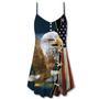 America Eagle Wildlife Faith - V-Neck Sleeveless Cami Dress