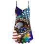 America Freedom Merry Christmas - V-Neck Sleeveless Cami Dress