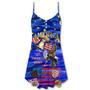 America Let Freedom Reign Merry Christmas - V-Neck Sleeveless Cami Dress