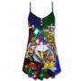 America Love Eagle Christmas - V-Neck Sleeveless Cami Dress