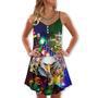 America Love Eagle Christmas - V-Neck Sleeveless Cami Dress