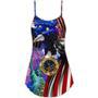 America New Year New America Christmas - V-Neck Sleeveless Cami Dress