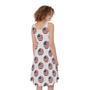 American Circle Flag Pattern Print Sleeveless Knee Length Dress