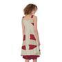 American Peace Flag Print Sleeveless Knee Length Dress