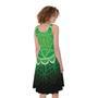 Anahata Chakra Spiritual Print Sleeveless Knee Length Dress