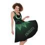 Anahata Chakra Symbol Print Sleeveless Knee Length Dress