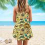 Ancient Egypt Classic Flash Tattoo Style Spaghetti Strap Summer Dress