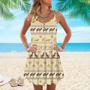 Ancient Egypt Spaghetti Strap Summer Dress