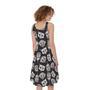 Angry Robot Pattern Print Sleeveless Knee Length Dress