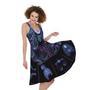 Aquarius And Astrological Signs Print Sleeveless Knee Length Dress