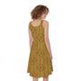 Ashanti Kente Pattern Print Sleeveless Knee Length Dress