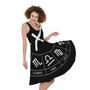 Astrology Sagittarius Sign Print Sleeveless Knee Length Dress