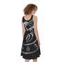 Astrology Scorpio Sign Print Sleeveless Knee Length Dress