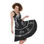 Astrology Scorpio Sign Print Sleeveless Knee Length Dress