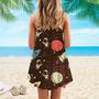 Astronaut Planet Galaxy Spaghetti Strap Summer Dress