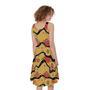 Australian Aboriginal Pattern Print Sleeveless Knee Length Dress