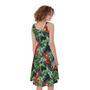 Banana Leaf Hawaiian Pattern Print Sleeveless Knee Length Dress